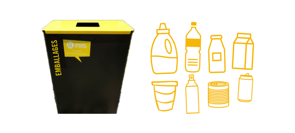 Poubelle jaune - emballages