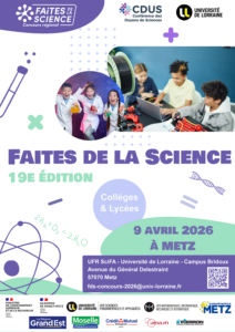 Concours Faites de la Science : finale Lorraine