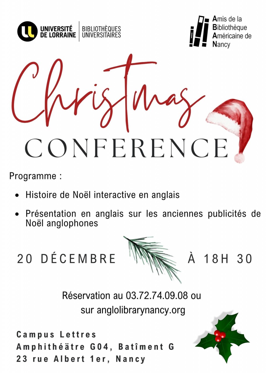 [Conférence] "Christmas Conference" par les Amis de la Bibliothèque