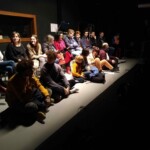 étudiants de l'IUT de saint Dié en attente du spectacle Tesla, cie Distorsion