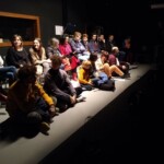 étudiants de l'IUT de saint Dié en attente du spectacle Tesla, cie Distorsion