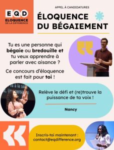 Concours Éloquence du Bégaiement – appel à candidatures