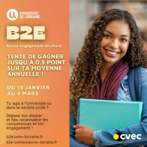 Bonus Engagement Etudiant : jusqu’à 0.5 point en plus sur votre moyenne !