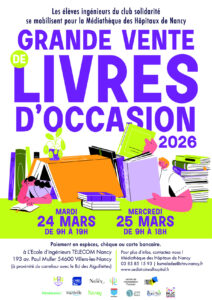 Grande vente de livres d’occasion à TELECOM Nancy
