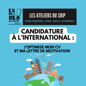 [Les ateliers du SOIP à distance] Candidature à l&rsquo;international : j’optimise mon CV et ma lettre de motivation