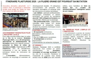 La Plateforme Technologique (PFT) PLASTINNOV fait parler d&rsquo;elle dans l&rsquo;Usine nouvelle!