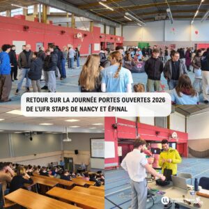 Retour sur la Journ&eacute;e Portes Ouvertes 2026 de l&rsquo;UFR STAPS de Nancy et &Eacute;pinal