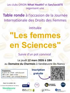 [Table-ronde] &laquo; Les femmes en sciences &raquo; : &eacute;changer sur les parcours, les r&eacute;alit&eacute;s et les perspectives dans la recherche