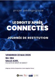 [Retour sur] Journ&eacute;e de restitution du projet &laquo;&nbsp;Le Droit d&rsquo;apr&egrave;s&nbsp;&raquo; ‒ 2e &eacute;dition
