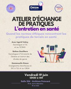 L’entretien en santé : Quand les normes éthiques rencontrent les pratiques de terrain en santé
