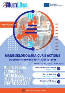 MultiLAwa : l&rsquo;Universit&eacute; de Lorraine d&eacute;croche un Doctoral Network d&rsquo;excellence europ&eacute;enne sur le multilinguisme &agrave; l&rsquo;&egrave;re num&eacute;rique