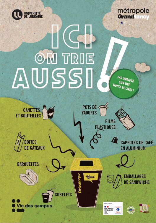 Affiche 2 consignes de tri Nancy