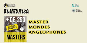 Master mondes anglophones : de la curiosit&eacute; scientifique &agrave; l&rsquo;expertise professionnelle