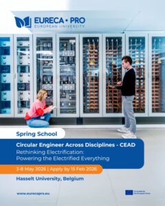 [EURECA-PRO] Spring School : Repenser l&rsquo;&eacute;lectrification pour acc&eacute;l&eacute;rer la transition &eacute;nerg&eacute;tique