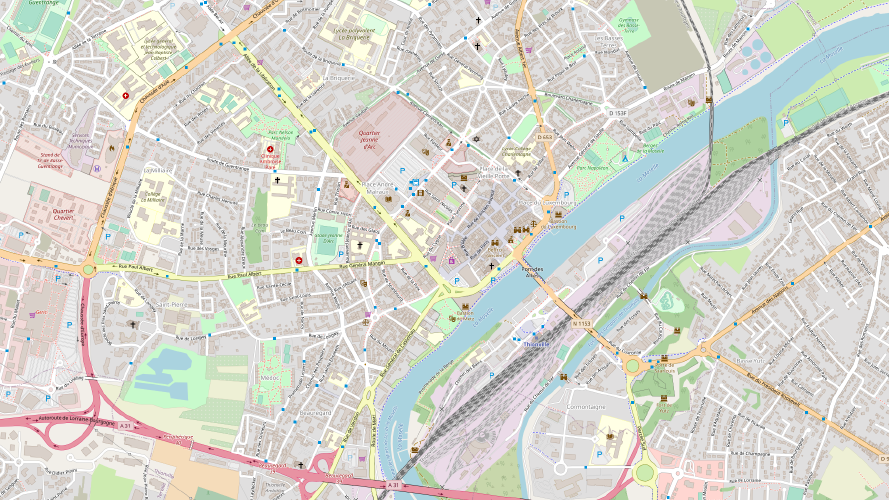 Map of Thionville