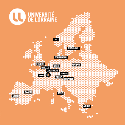 Couverture de la plaquette internationale de l'Université de Lorraine