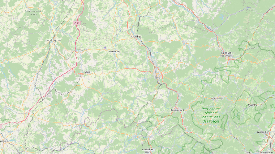 Map of Vosges