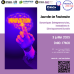 [Appel à communication] Dynamiques entrepreneuriales, innovations et développement durable