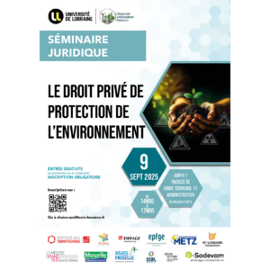Séminaire juridique &quot;Le droit privé de protection de l&#039;environnement&quot;