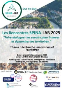 Les Rencontres SPINA-LAB 2025: « Faire dialoguer les savoirs pour innover et dynamiser les territoires. »