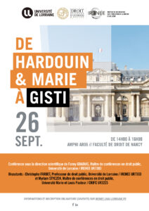 [Conférence] De Hardouin &#038; Marie à Gisti