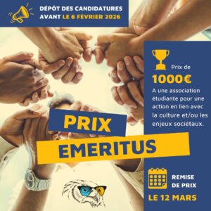 [PRIX] Lancement de la 3ᵉ édition du Prix Emeritus : un soutien aux projets étudiants