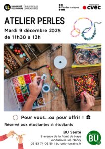 Atelier « perles » à la BU Santé
