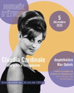 Journée d&rsquo;Études : Claudia Cardinale, une actrice européenne