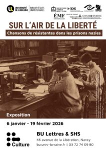 [Expo] &laquo;&nbsp;Sur l&rsquo;air de la libert&eacute;&nbsp;&raquo; &agrave; la BU Lettres & SHS