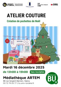 Atelier couture pour Noël