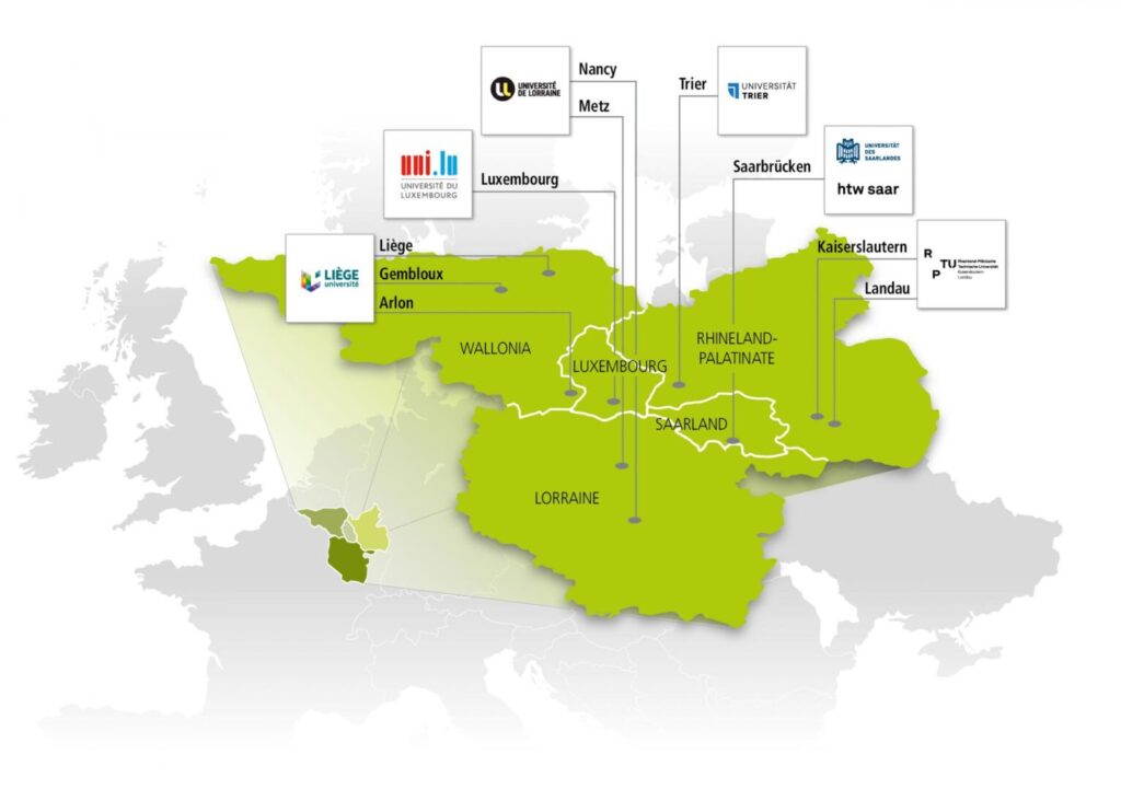 Les universités du réseau Université de la Grande Région