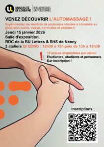 [Atelier] Qi Gong &agrave; la BU Lettres &amp; SHS