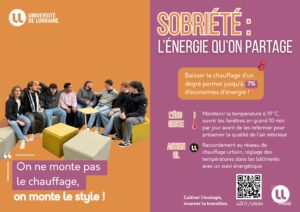 “Sobriété : l’énergie qu’on partage” : la nouvelle campagne de sobriété énergétique 2025 de l’Université de Lorraine est lancée