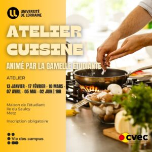 [ATELIER] Les ateliers cuisine de la Gamelle &Eacute;tudiante
