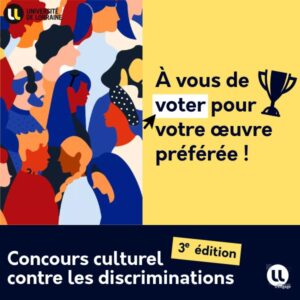[CONCOURS] Votez pour votre &oelig;uvre pr&eacute;f&eacute;r&eacute;e &agrave; l&rsquo;occasion du concours culturel contre les discriminations !