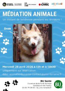 [Atelier] M&eacute;diation animale &agrave; la BU Sant&eacute;