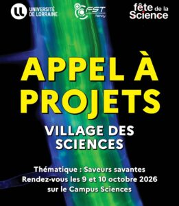 F&ecirc;te de la Science 2026 : la Facult&eacute; des Sciences et Technologies lance son appel &agrave; participation