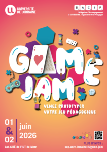 Game jam &ndash; Venez prototyper votre jeu p&eacute;dagogique