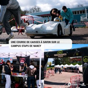 Une course de caisses &agrave; savon sur le campus STAPS de Nancy