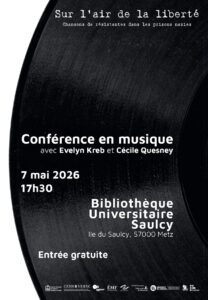 Conf&eacute;rence en musique &laquo;&nbsp;Sur l&rsquo;air de la libert&eacute;&nbsp;&raquo;