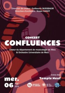 &lsquo;CONFLUENCES&rsquo; | Le Ch&oelig;ur du d&eacute;partement de musicologie et l&rsquo;Orchestre universitaire de Metz r&eacute;unis pour un grand concert