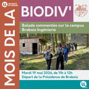 [Mois de la Biodiv&rsquo;] Balade comment&eacute;e sur le Campus Brabois Ing&eacute;nierie !