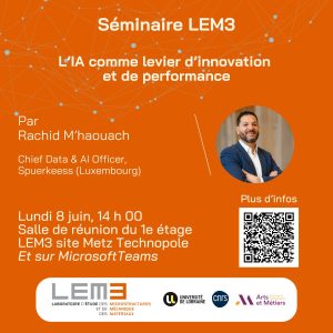[LEM3] Rachid M&rsquo;haouach : L&rsquo;IA comme levier d&rsquo;innovation et de performance
