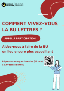 Étude sur l’accessibilité de la BU Lettres et SHS : l’enjeu de la conservation des données à des fins scientifiques