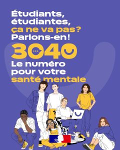 Le 3040 : le nouveau numéro d’écoute et d’accompagnement pour les étudiant·es