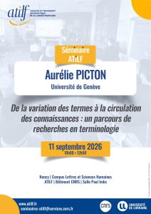 De la variation des termes à la circulation des connaissances : un parcours de recherches en terminologie