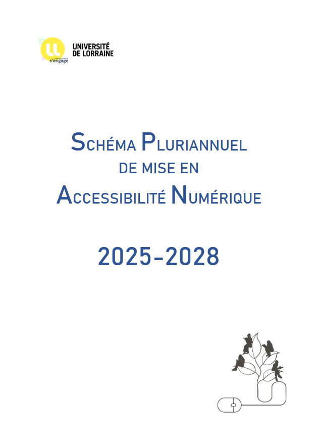 Couverture du schéma pluriannuel de mise en accessibilité numérique