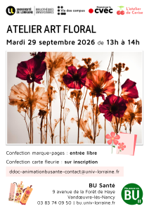[Atelier] Art floral &agrave; la BU Sant&eacute;
