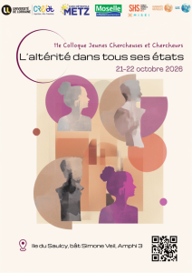 11e CJC « L’altérité dans tous ses états » 21 et 22 octobre 2026 à Metz, inscriptions ouvertes !