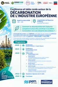 Evènement : Et si on décarbonait l’industrie Européenne ?